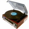 Retro gramofón s reproduktormi Príprava pre rádio stereo dreva (Retro gramofón s reproduktormi Príprava pre rádio stereo dreva)
