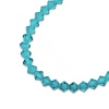 PRECIOSA MC perle Rondelle 3mm Blue Zircon - 40 ks