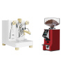 Lelit Bianca PL162T V3, white + Eureka Mignon Specialita Smart, CR ferrari red