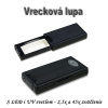 Vreckový mikroskop a lupa s 2,5x a 45x zväčšením, LED a UV podsvietením