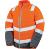 RESULT R 325M / Pánska reflexná bunda - fluorescent orange/grey 4XL