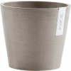 Ecopots Kvetináč Amsterdam (taupe/tmavošedo-hnedý) - Ø 20 cm, výška 17,1 cm