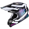 SCORPION prilba na motocykel VX-16 EVO AIR TUB METAL, čierna/biela, veľ. XXL