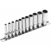 EXTOL PREMIUM Kľúče nástrčné predĺžené MultiLock, 1/4'' 4-13mm, CrV, EXTOL PREMIUM 8818110