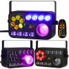 LED SVETELNÝ EFEKT DISCO OSVETLENIE NA PÁRTY LASEROVÁ GUĽA RGBW + UV 6V1