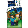 Halantex SP. z.o.o. HALANTEX Obliečky Minecraft Attack Bavlna, 140/200, 70/90 cm