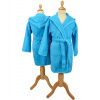 Artg Detský froté župan s kapucňou 902150 Aqua Blue 164/176