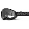 100% STRATA 2 JUNIOR Goggle Black - Clear Lens