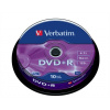 DVDR disk, AZO, 4,7GB, 16x, 10 ks, cake box, VERBATIM