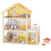 Drevený domček pre bábiky VIGA s bábikami a príslušenstvom