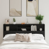 vidaXL Čelo postele Kabinet Čierna Dub 180x19x103,5 cm - Čierna - 262680-279307