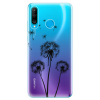 Silikonové pouzdro iSaprio - Huawei P30 Lite - Tři Černé Pampelišky (Odolný silikonový kryt, obal, pouzdro iSaprio - Huawei P30 Lite - Tři Černé Pampelišky - skvělá ochrana a pružnost, stylový UV poti