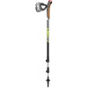 LEKI Nordic Walking palice Traveller Alu, čierna-striebornosivá-neónovožltá, 90 - 130 cm