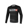 PitBull West Coast - pánský LS rashguard Performance Mesh STREET DOG černý L