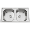 Kuchyňský dřez Sinks Okio 860 DUO V 0,6 mm, matný RDOKM86050026V