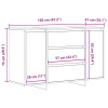 vidaXL Komoda Hnedá Dub 120x41x75 cm Technológia dreva - Hnedá - 273785-290512