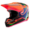 Přilba S-M3 edice HAIDEN DEEGAN, ALPINESTARS, dětská (oranžová fluo/fialová/růžová/zelená, vel. L)