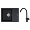 Set Franke Basis BFG 611-62 + Franke Active New FN 4089.901 onyx 114.0285.105, 115.0653.398