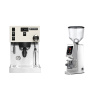 Rancilio Silvia PRO X, white + Eureka Atom W 65, chrome