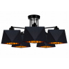 Strop stropu žiarovky čierna a zlatá LED LED (Strop stropu žiarovky čierna a zlatá LED LED)
