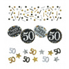 Konfety 50 Luxusná oslava - strieborné a zlaté