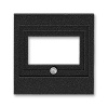 Kryt zásuvky reproduktorové, komunikačné priame alebo prístroje USB, ónyx, ABB Levit 5014H-A00040 63