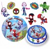 DIGITÁLNA TLAČ Opłatek na tort SPIDERMAN SPIDEY POSTAVY + TEXT ZADARMO 8