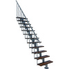 Minka STAIRS Modulové schodisko Comfort Top orech/sivá, 312 cm