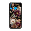 Lesklý kryt Mobiwear Glossy - Huawei P30 Lite - G169G Zlatavé kvítky (Prémiové lesklé pouzdro, obal, kryt Mobiwear Glossy na mobil Huawei P30 Lite - G169G Zlatavé kvítky, materiál Plast + TPU silikon