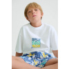 Detské bavlnené tričko Mayoral 6036.7F.Junior.PPY2 biela 128