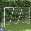 zahrada-XL Detské futbalové bránky s loptami 2v1 biele 184x64x124 cm 4008437