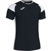 Joma Futbalový dres T-SHIRT CREW III BLACK-WHITE S/S Veľkosť: M