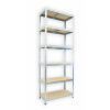 Kovový regál do garáže Biedrax 50 x 90 x 210 cm, pozinkovaný - 6 políc MDF