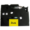 Páska (štítky) Brother TZ-621 (TZE-621, TZ621, TZE621, PT, P-touch), 9mm, délka 8m, černá / žlutá, laminovaná - kompatibilní