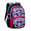Školský batoh BAGMASTER THEORY 20 A PINK/TURQUOISE/WHITE
