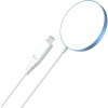 MagSafe bezdrôtová nabíjačka ChoeTech 15W Removable Wireless MagSafe Charger for iPhone12/13/14, blue (T518-F-BE)