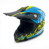 RocketMotors Ďetská Cross Helma DIRT - Yellow Fluo/Blue Veľkosť: XL