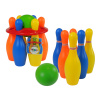 LEAN TOYS Farebná bowlingová sada - 6 koliek