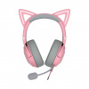 Káblové slúchadlá s mikrofónom Razer Kraken Kitty V2 Quartz, náhlavné