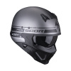 Moto přilba SCORPION COVERT-X TUSSLE matná stříbrno/černá L