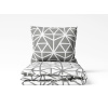Dreamy Linens Obliečkybavlnené šedé a biele Geometrické tvary