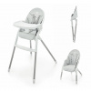 Kinderkraft Stolička jedálenská Dinnly 2v1 Grey
