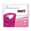 Seni SUPER QUATRO extra large 4 plienkové nohavičky, pás 130-170 cm, 1x10 ks