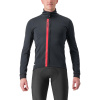 Castelli Entrata Jacket, Light black/ Red Veľkosť: XL Pánska cyklistická bunda do chladných dní