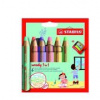 Pastelky STABILO woody 3in1 /6 Pastel