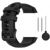 Remienok pre Garmin Instinct 2S, silikónový, čierny, čierna pracka