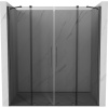 Mexen Velar Duo posuvné sprchové dvere 200 cm, grafitové, brúsená gun gray - 871-200-000-42-66