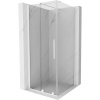 Mexen Velar, sprchový kút s posuvnými dverami 120(dvere) x 120(stena) cm, 8mm číre sklo, biela, 871-120-120-01-20