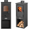 Oceľová krbová pec koza voľne stojaca ekonomik lux LM / Berna lux S BLIST