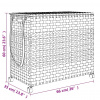 vidaXL Kôš na bielizeň s kolieskami biely 66x35x60 cm ratan - Biela - 130700-76708